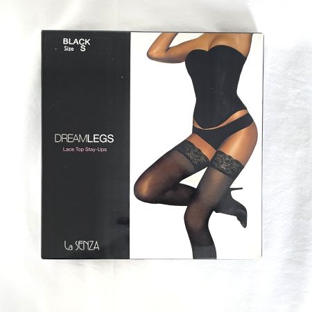 LA SENZA Collants Noirs Dream Legs Lace - Taille S - NEUF