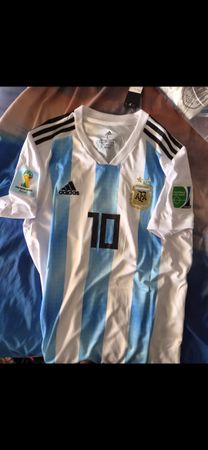 Argentina Football Jersey Adidas Number 10 Size L