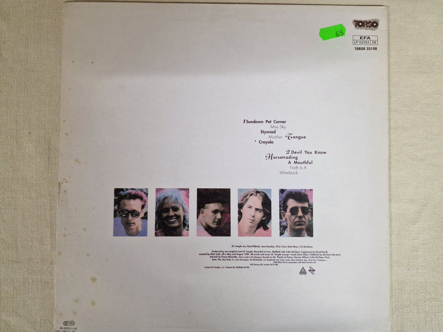 Schallplatten: A.C. Temple LP – Sourpuss – Gebraucht aus Root von atelier22 1