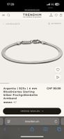 Armband, Fishbone, 925 Silber, neuwertig