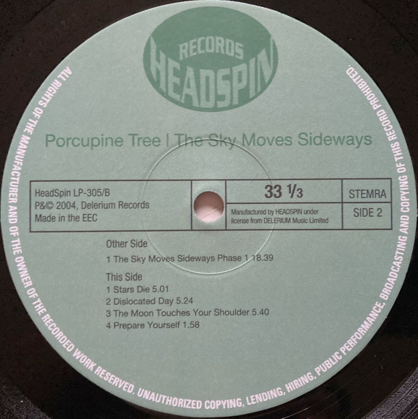 Schallplatten: PORCUPINE TREE - THE SKY MOVES SIDEWAYS – Gebraucht aus Bottens von hotter-than-hell 6