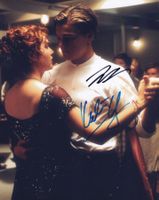 DiCAPRIO & WINSLET *TITANIC* -Grossfoto 20x25cm signiert COA