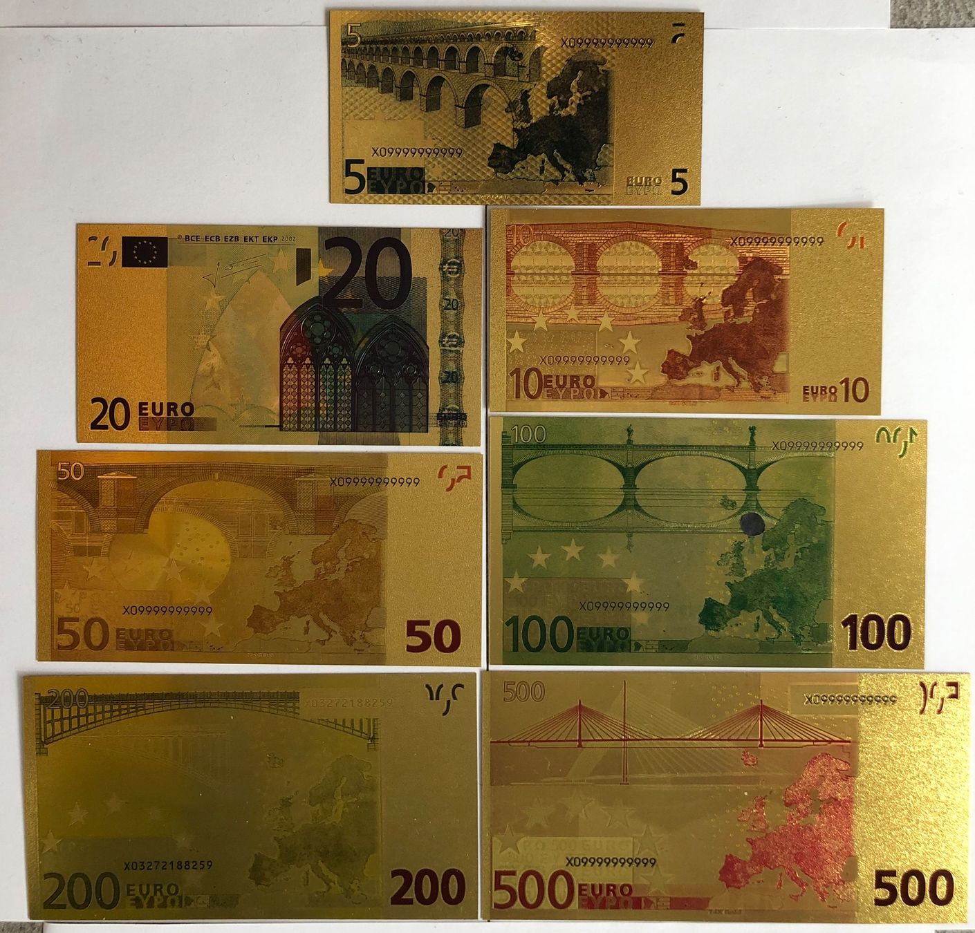 Tutti le monete: goldene Euro Noten! – Nuovo e nell'imballaggio originale da Altstätten SG venduto da ChangeMaker 1