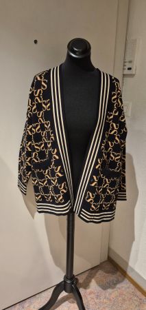 Strick Jacke Sandro Paris  Gr. 0 Schwarz/Beige reversibel