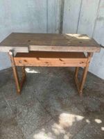 Werkbank Holz mit Schraubstock gebraucht