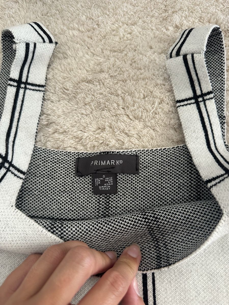 Primark Top: Top blanc à carreaux Primark - Taille S  – Nuovo (secondo la descrizione) da Neuchâtel venduto da aliceguins 2