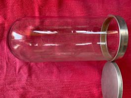 Glas Behälter Set Vintage mit Metallringen und Deckel