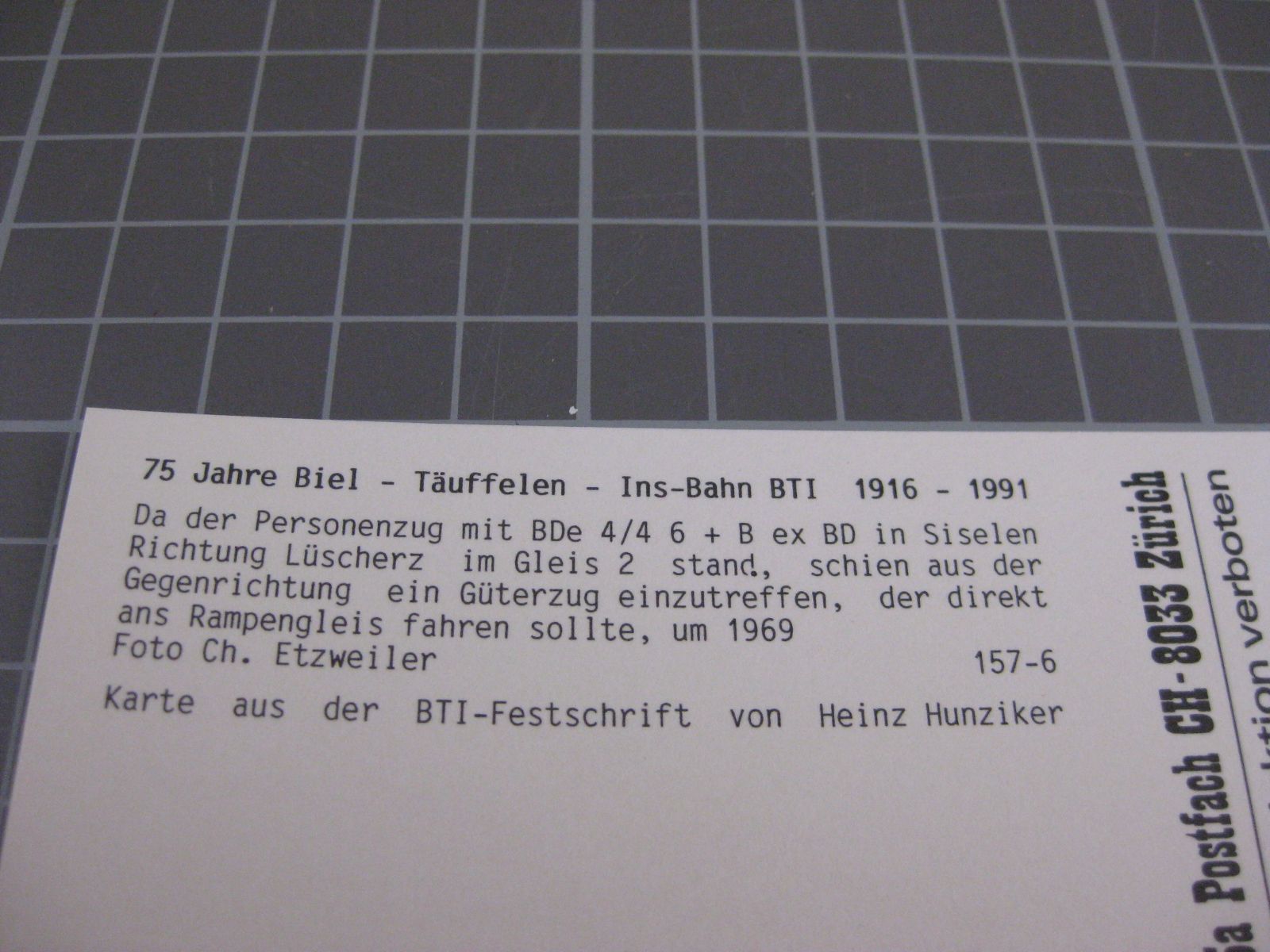 Cartoline postali: AK Bahnhof Siselen mit Zug – Nuovo (secondo la descrizione) da Malters venduto da Marosko 2