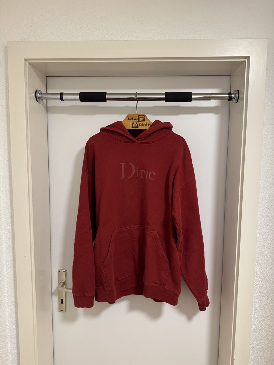 Pullover & Sweatshirts: Dime Hoodie L rot – Gebraucht aus Baar von mario.lei