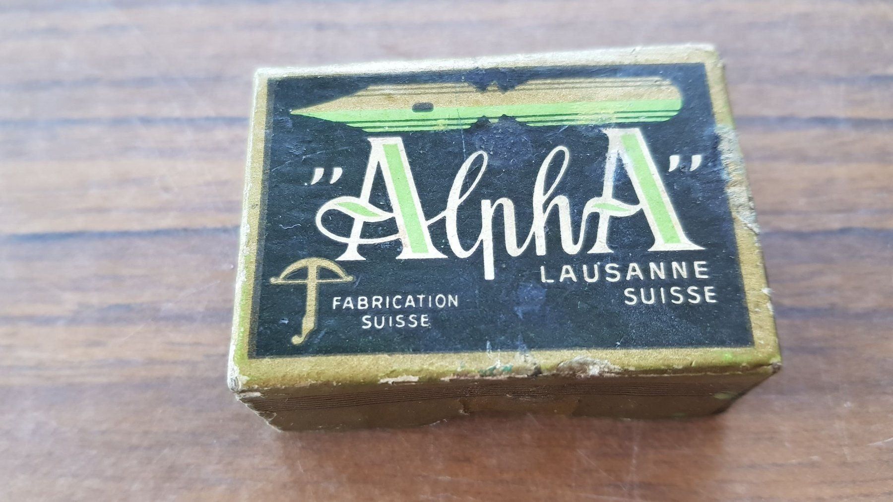 Barattoli: Dose Verpackung Schreibfeldern Alpha antik – Usato da Mörschwil venduto da antiksalon 2
