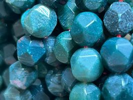 Abverkauf!!! Strang echte Moss agate 8 mm diamond cut beads