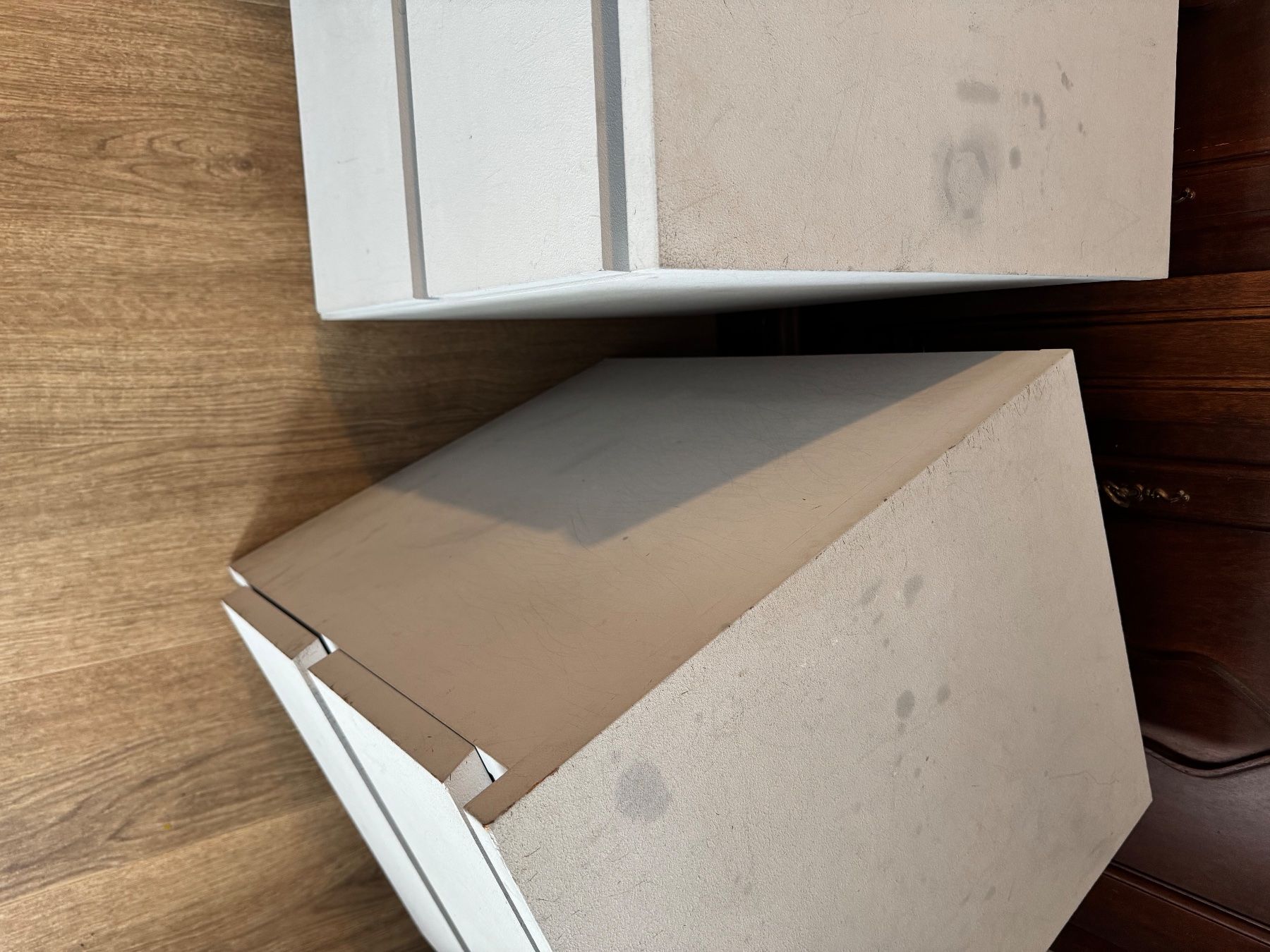 Ikea Nachttische: 2 Stück Ikea Malm Nachttisch hellgrau gestrichen – Gebraucht aus Fislisbach von chili2006 4