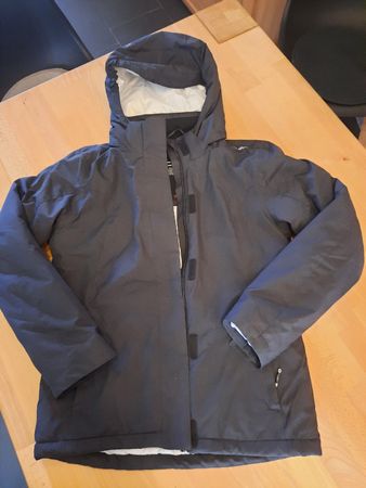 CMP gesteppte Winterjacke mit Kapuze dunkelgrau Gr.164 neu