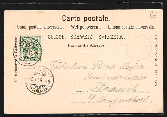 Cartes postales: Grindelwald, Kirche mit Eiger und Viesch – D'occasion à Berlin par bartko-reher 1