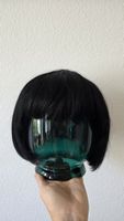 Parrucca nera corta stile bob