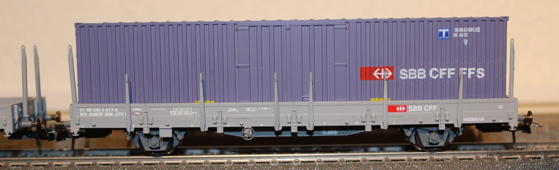 Roco Modelleisenbahnen: 3 Flachwagen SBB Ks – Neu (gemäss Beschreibung) aus Baden von bahnkorn