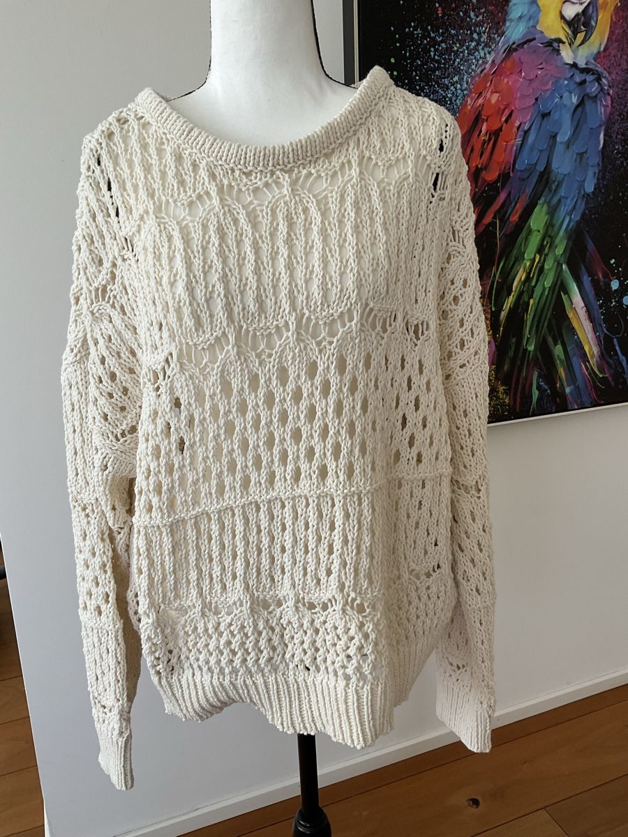 Only Maglioni & Felpe: ONLY Häkelpullover Gr. XL beige Boho Sommer Strickpulli – Nuovo (secondo la descrizione) da Buchs ZH venduto da Automatic007