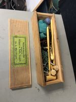Croquet d'antan dans sa boîte d'origine, vintage!