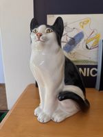 Statue chat céramique Ronzan design italien 27 cm