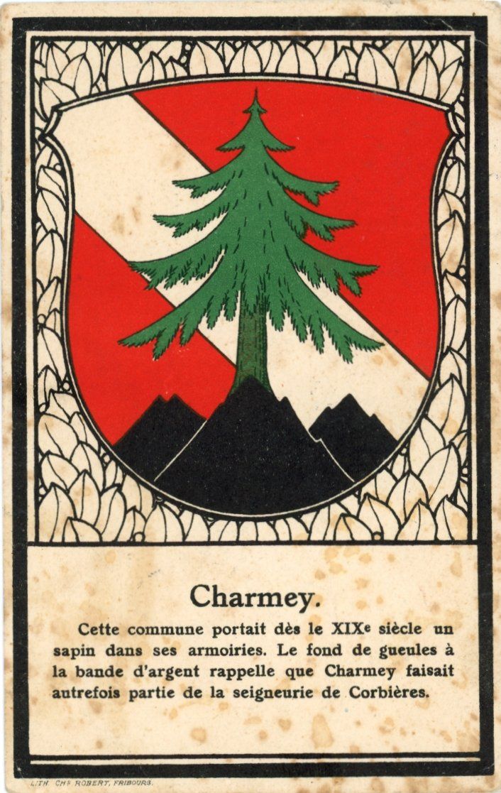 Cartes postales: Charmey   FR       um 1939 – D'occasion à Brig par Valcards54