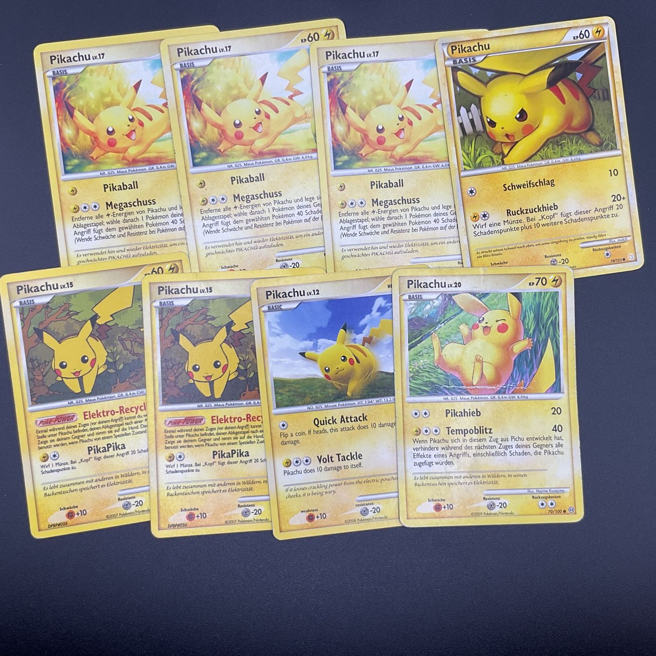 Pokémon Carte collezionabili: Pokémon 8x Pikachu Bundle Vintage DE Ab 1 -. – Usato da Niederuzwil venduto da NadineS75