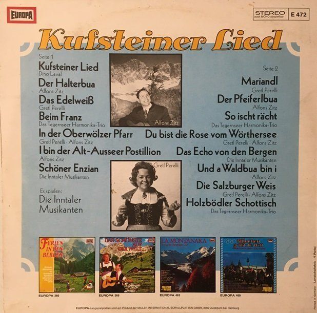 Schallplatten: Kufsteiner Lied (LP) – Gebraucht aus Grüningen von azulmarron 1