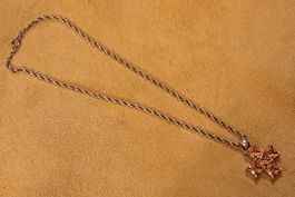 Collier croix argent