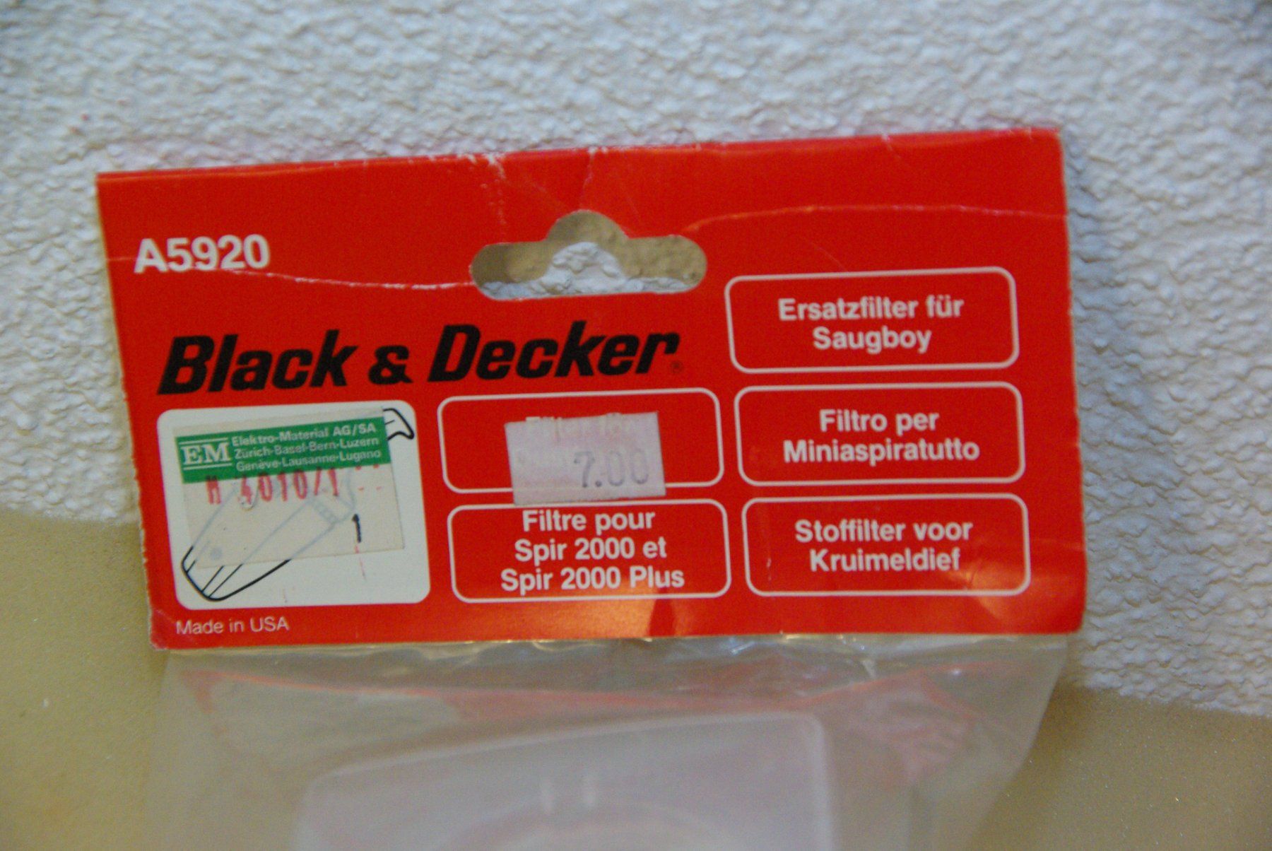 Autres articles pour la maison: Black & Decker Ersatzfilter Saugboy – Neuf avec emballage d'origine à Herisau par Cevianer1844 1