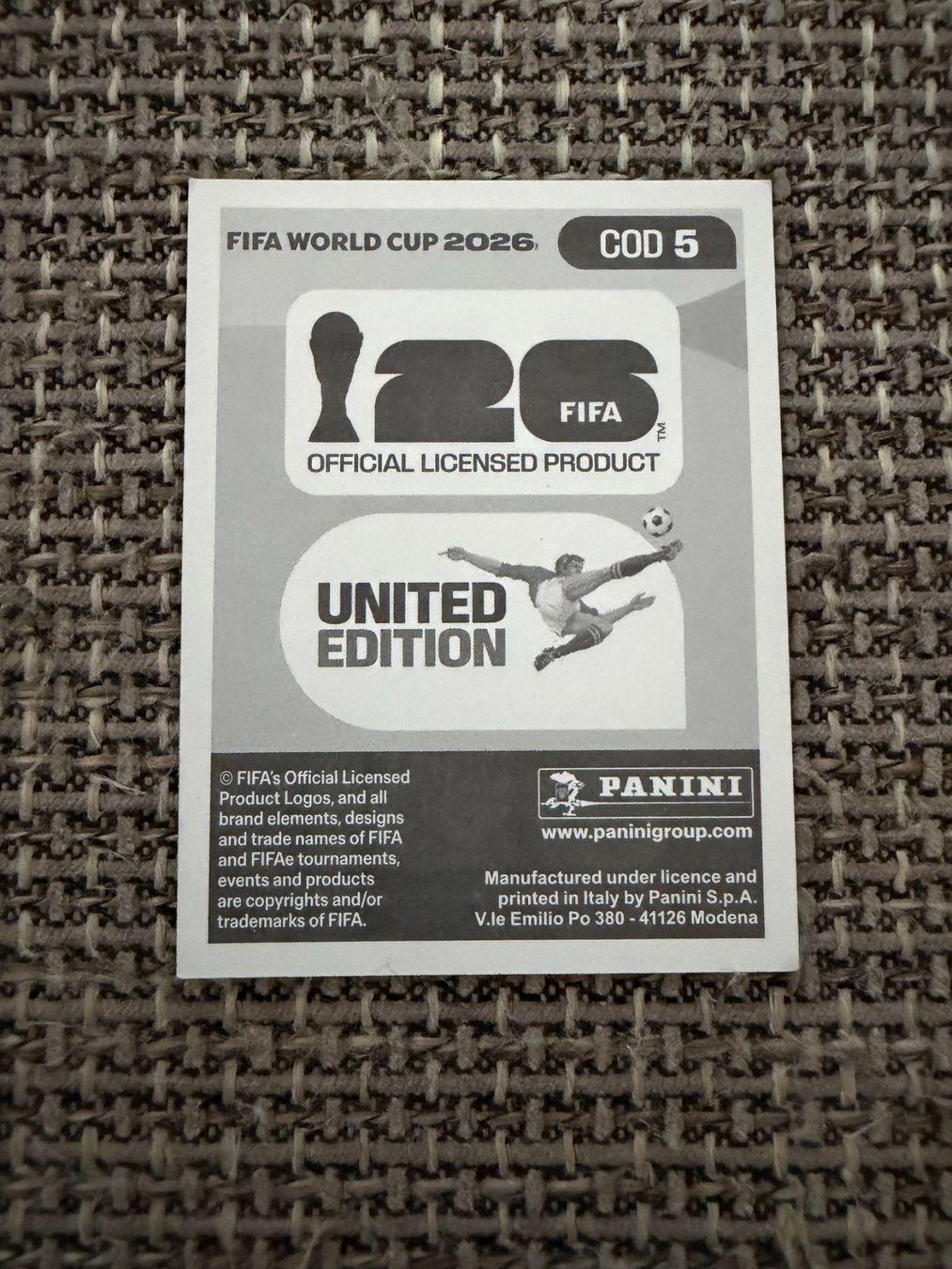 Panini Sammelbilder & Trading cards: FIFA WM 2026 Panini COD 5 – Gebraucht aus Egg b. Zürich von pie_9jrw 1