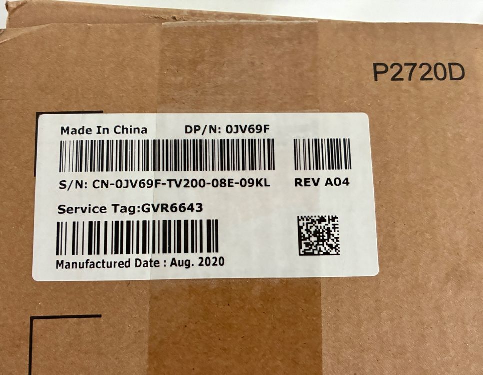 Dell Ecrans: Dell Monitor P2720D, 27", Top Zustand!!! – D'occasion à Zürich par tersus1981 7