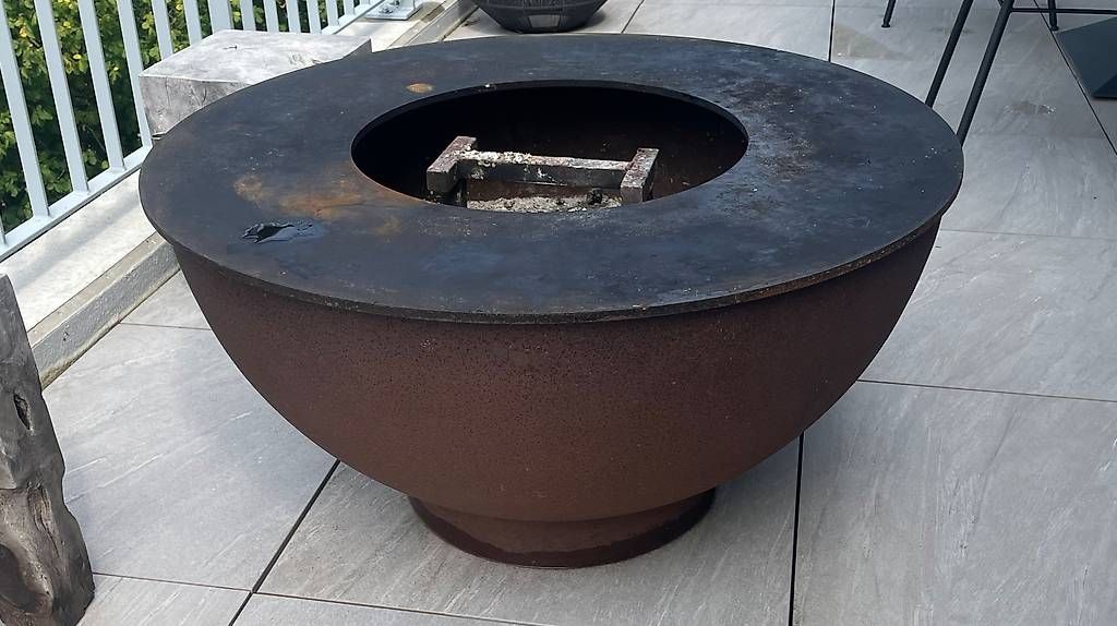 Feuerschale: Feuerschale (Edelrost) mit Abdeckung und Grillring – Gebraucht aus Gattikon von nov_f6v7 3
