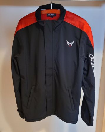 Felt Bicycles Softshell Jacke schwarz rot Gr. XL Neuwertig