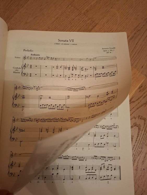 Libri: Noten Vivaldi 12 Sonatas Sonaten Violine – Usato da Hettlingen venduto da Exena 1
