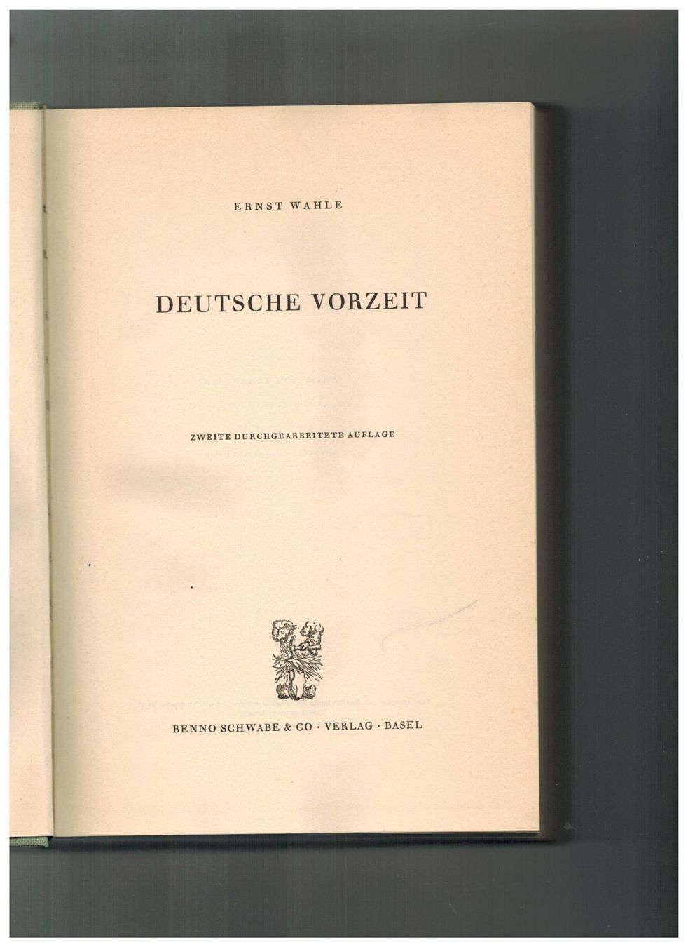 Bücher: Archäologie: Ernst Wahle, Deutsche Vorzeit – Neu (gemäss Beschreibung) aus Biel-Benken BL von rud_yc8p