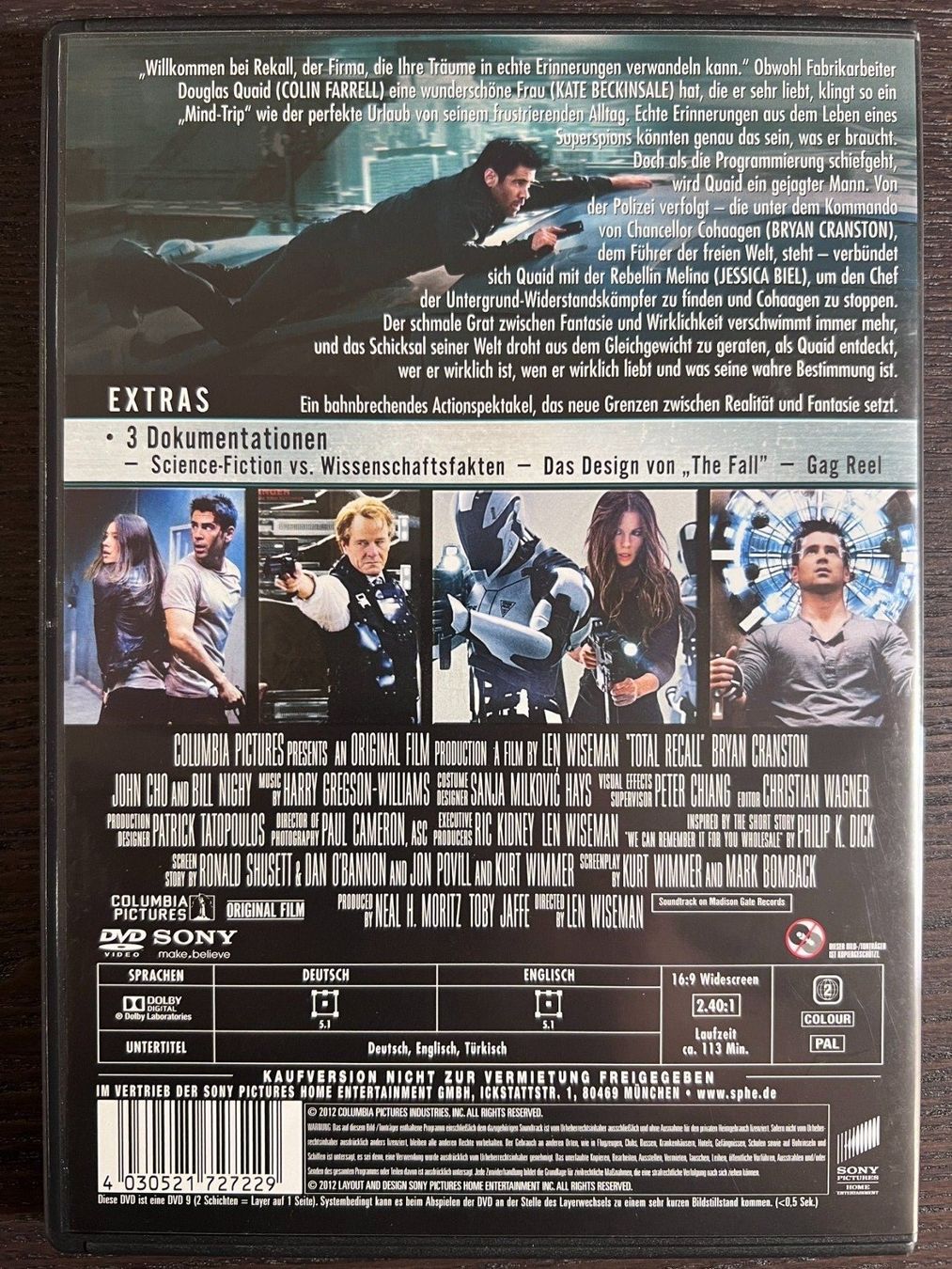 Alle DVDs: Total Recall – Gebraucht aus Zürich von FilmFreunde 1