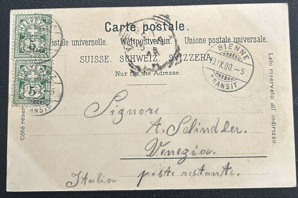 Cartoline postali: Gruss vom Bielersee Litho  – Usato da Horw venduto da Tellbub 1