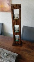 Rustikaler Teelichthalter aus Holz für gemütliche Abende