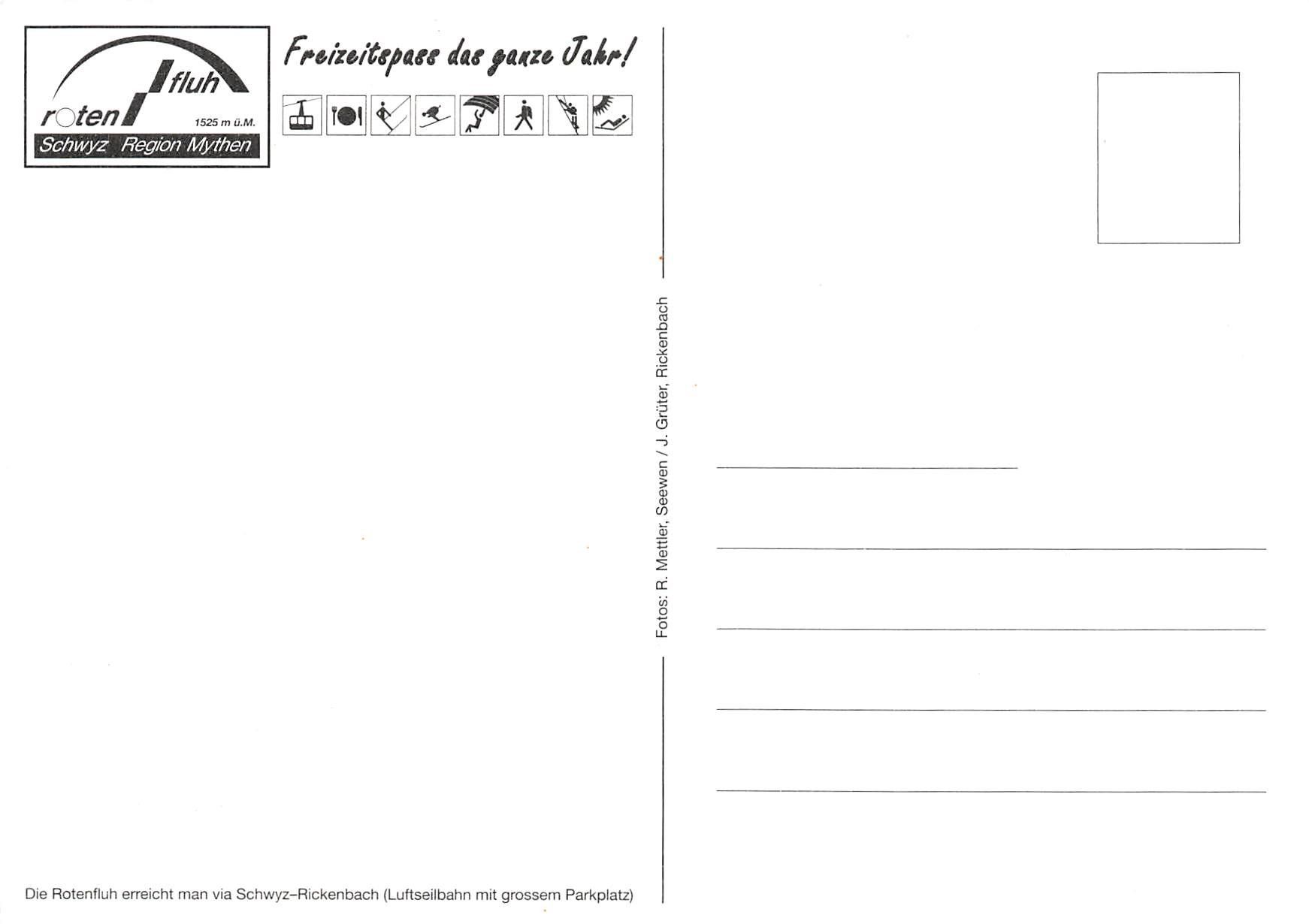 Cartoline postali: 2 AK's Rotenfluh - Schwyz – Usato da Schwyz venduto da Seffi56 2