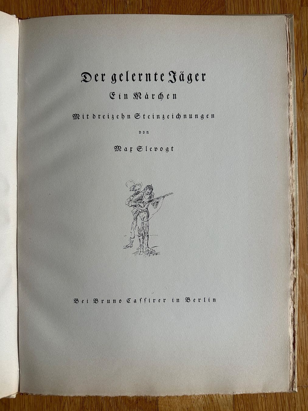 Libri: Max Slevogt: Der gelernte Jäger. Ein Märchen – Usato da Zürich venduto da allp 1