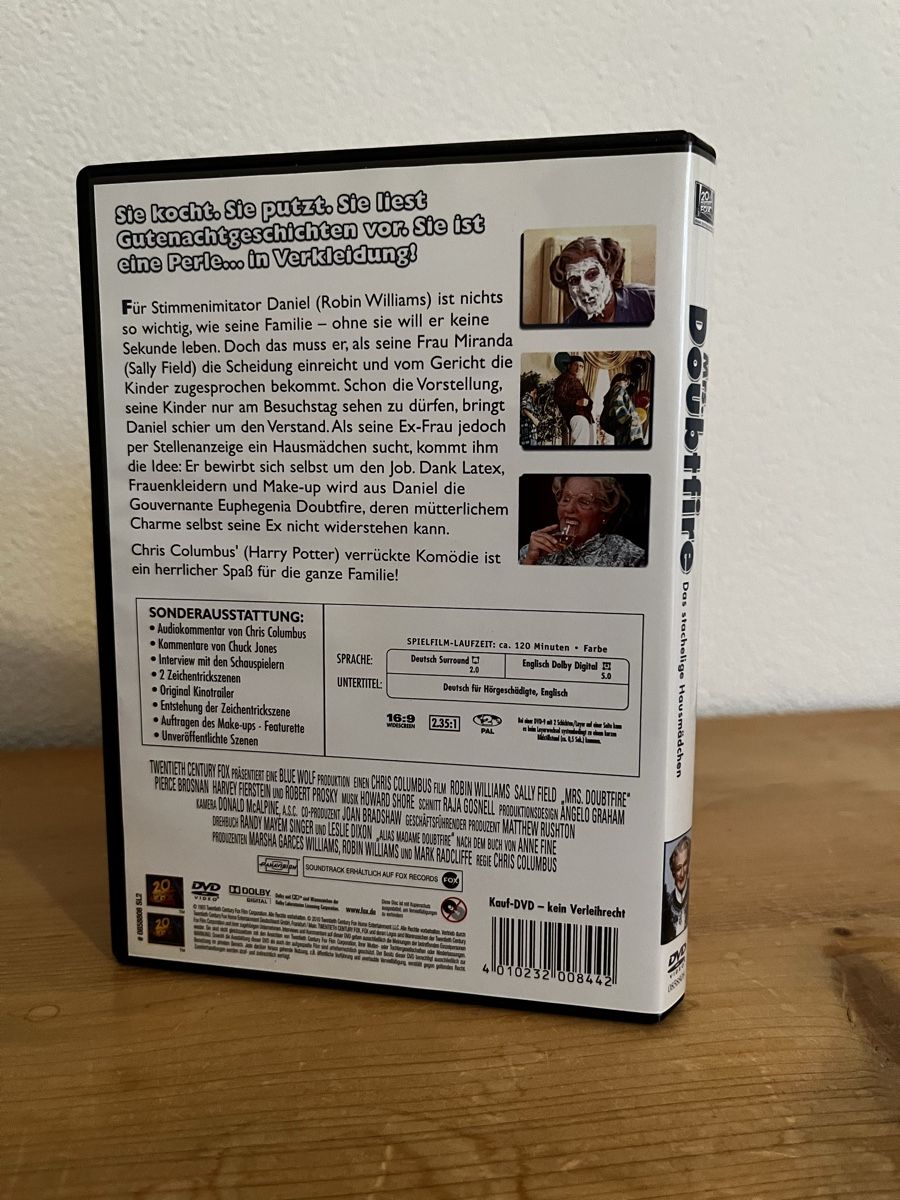 Tutti i DVDs: Mrs. Doubtfire DVD - Komödie mit Robin Williams – Usato da Bassersdorf venduto da McRob00 2