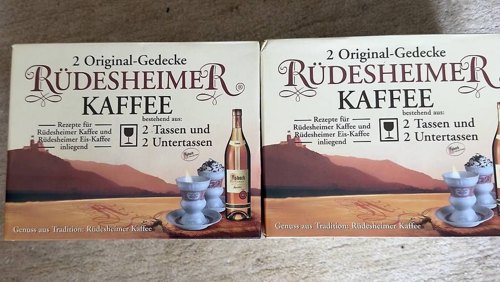 Set di piatti: Rüdesheimer Kaffee  Original-Gedecke 2 Sets – Usato da Steinach venduto da Bonita007 1