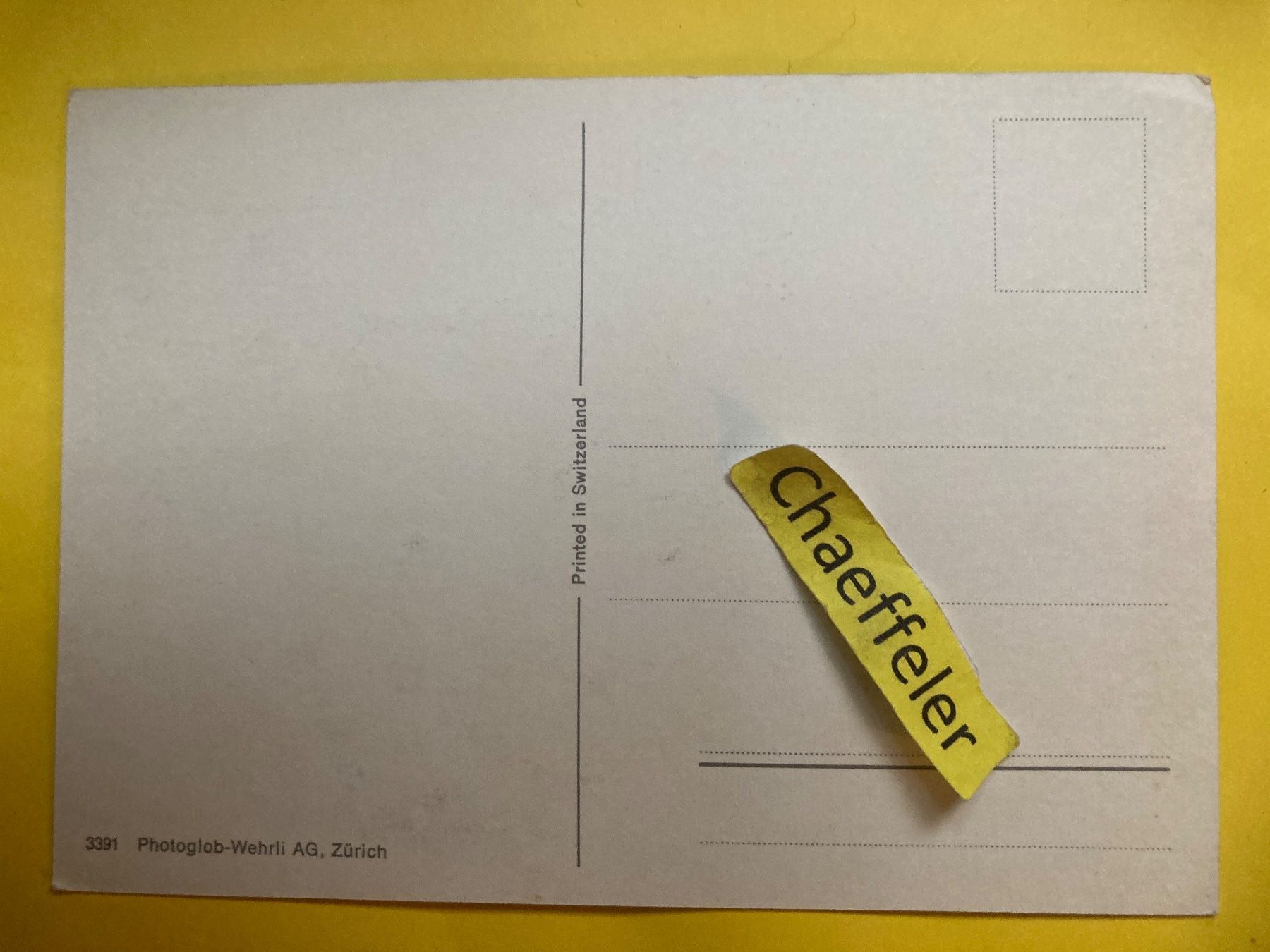 Cartoline postali: Ober-Engadin – Usato da Zürich venduto da Chaeffeler 1