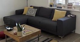 Ecksofa dunkelgrau sehr guter Zustand