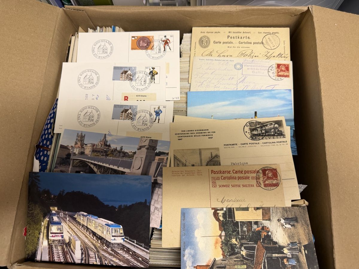 Cartoline postali: Karton mit Ansichts /Post und Maximumkarten ab Alt – Usato da Murgenthal venduto da Tina_4055 8