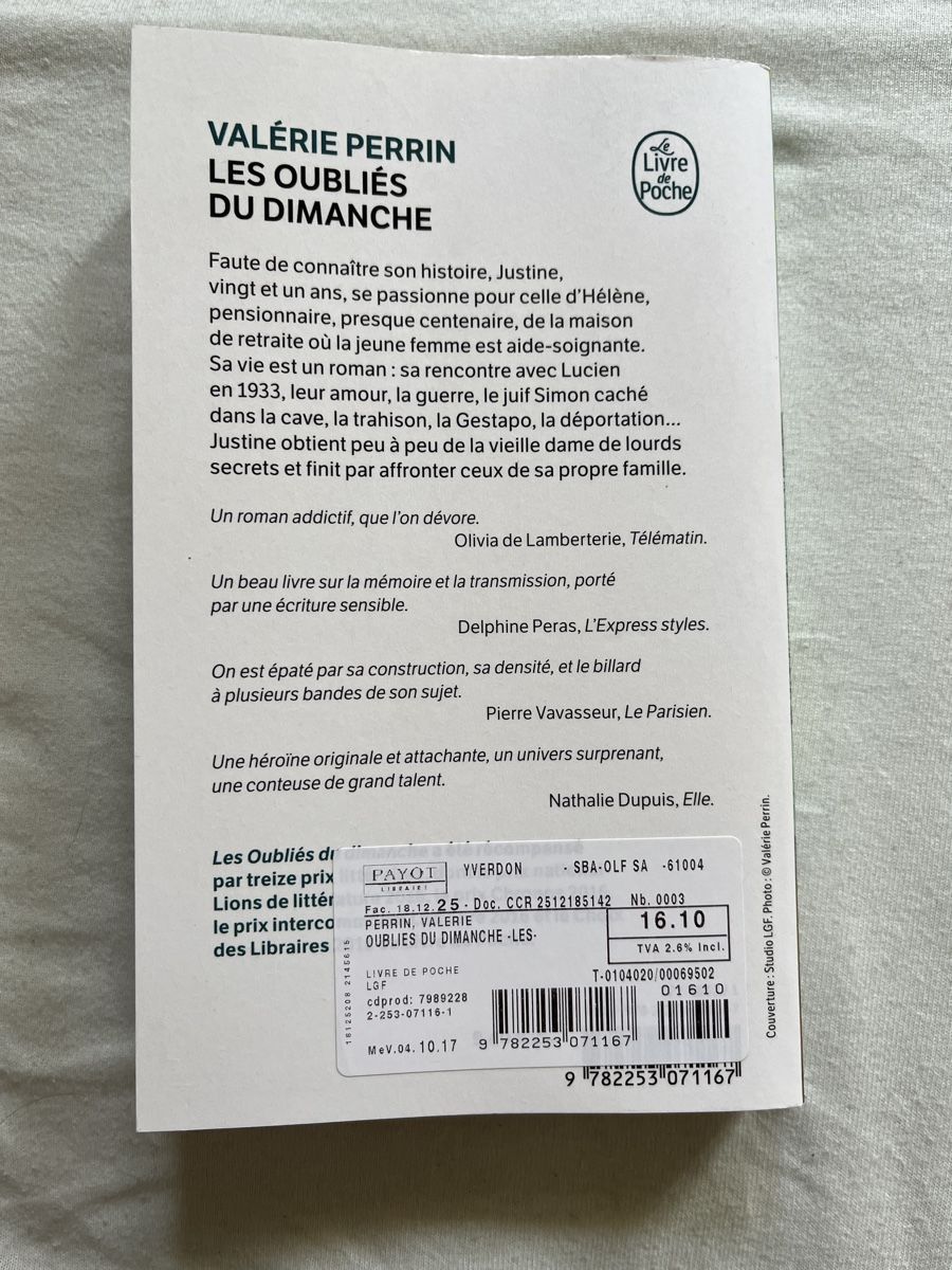 Libri: Les oubliés du dimanche - Valérie Perrin – Nuovo (secondo la descrizione) da Ogens venduto da lau_z665 1
