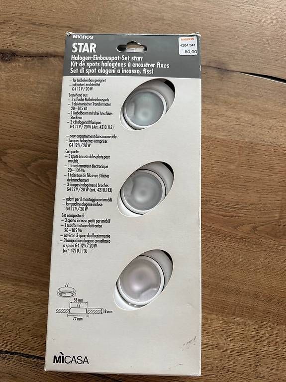 Lampes: Halogen Einbauspot set  – D'occasion à Staad SG par toni-gl