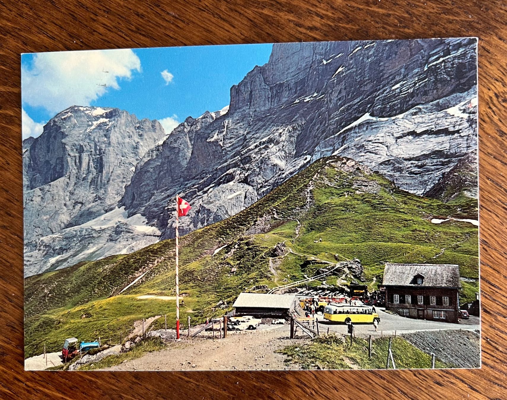 Ansichtskarten: Postkarte Grosse Scheidegg mit Wellhorn – Gebraucht aus Grueningen von ant_qb8l