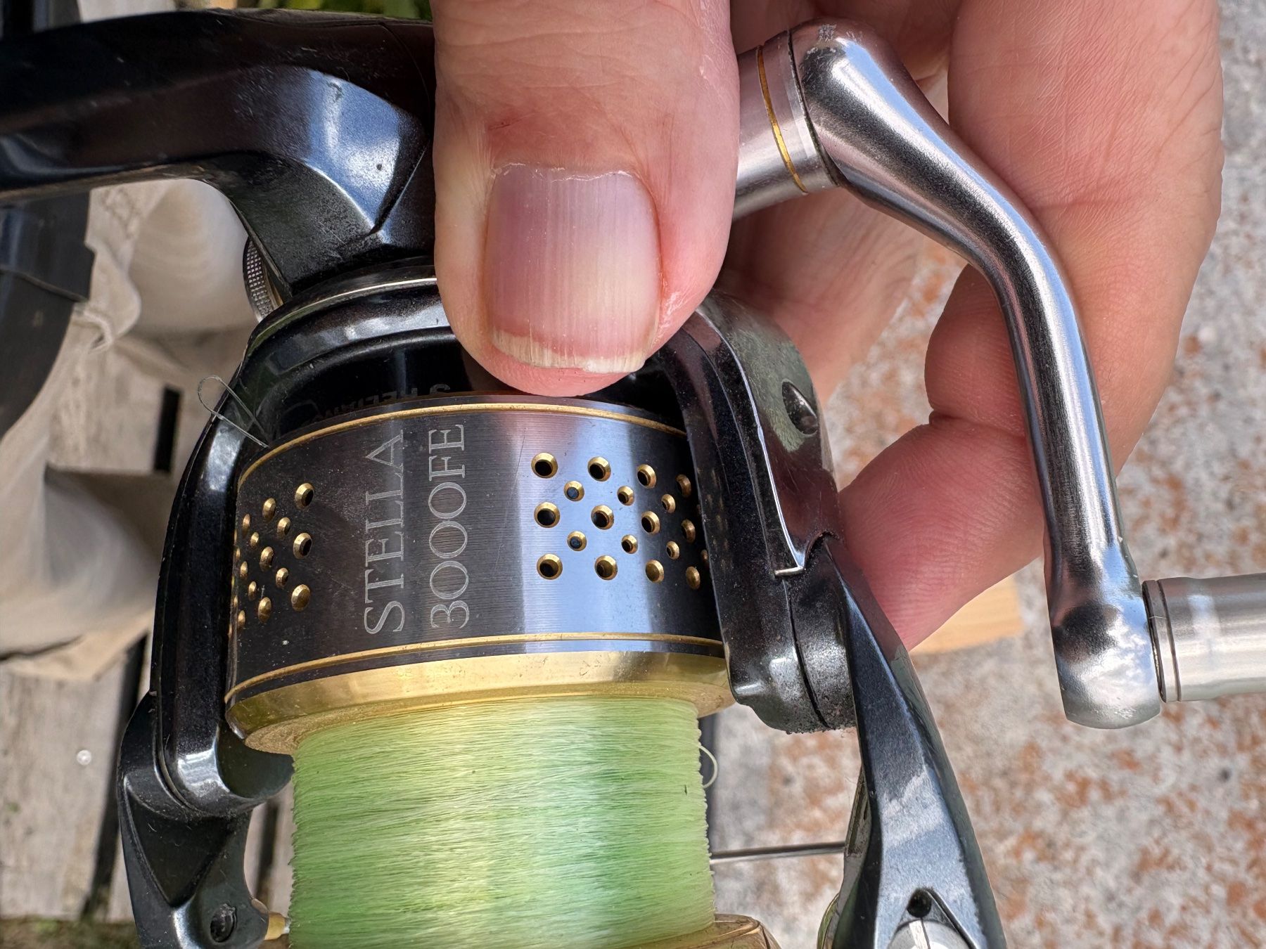 Tamburi & Mulinelli: Shimano Stella 3000 FE Spinnrolle gebraucht – Usato da La Punt Chamues-ch venduto da jack123 5
