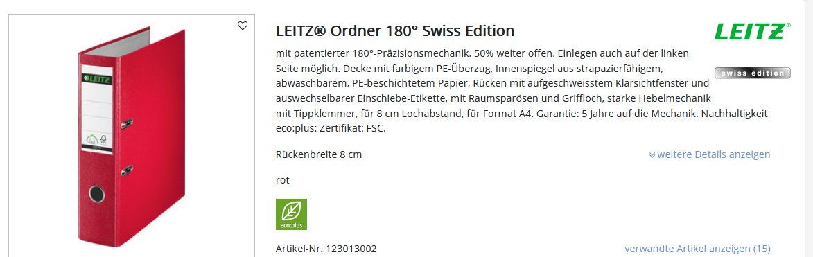Leitz Ordner: Wichtige Dokumenten-Ordner fixfertig – Neu (gemäss Beschreibung) aus St. Gallen von Isabelle53 6