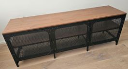 IKEA FJÄLLBO – Banc TV noir 150 cm – Style industriel